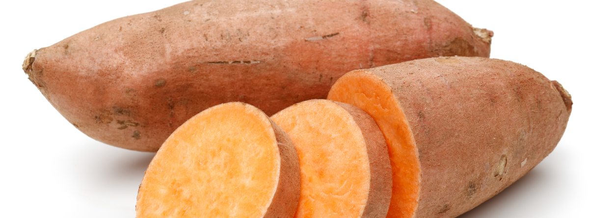 Fresh sweet potatoes